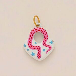Snake & Star Charm | Pink & Blue Detail | Charm Only
